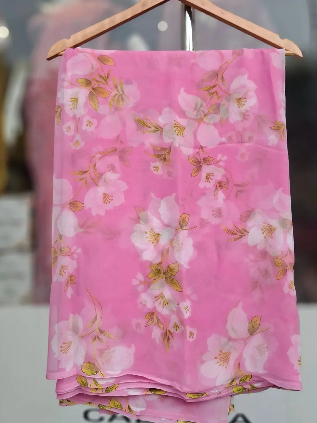 Floral Printed Royal Georgette Saree| 6 Different Colors