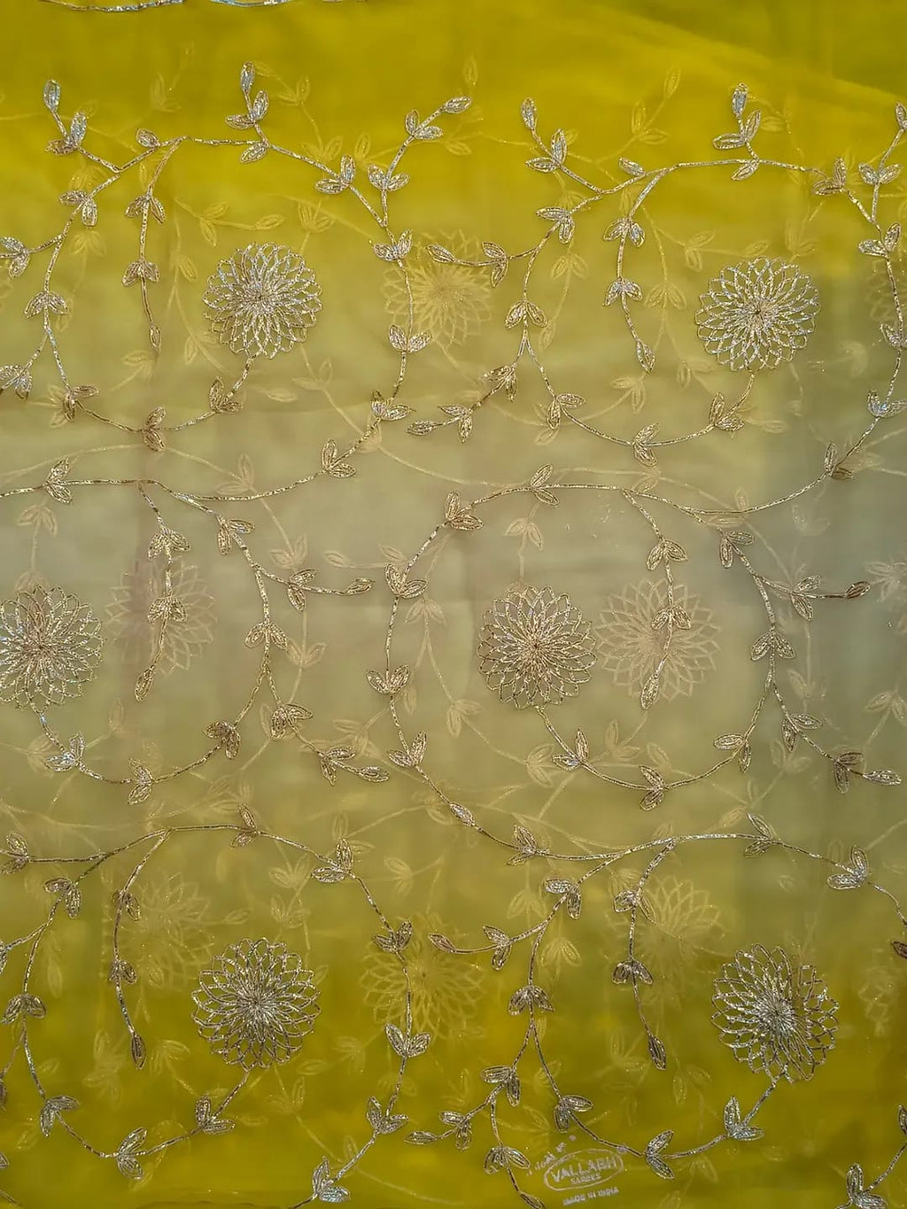 Royal Georgette Gotta Patti Work Saree | Elegant Floral Embroidery Saree