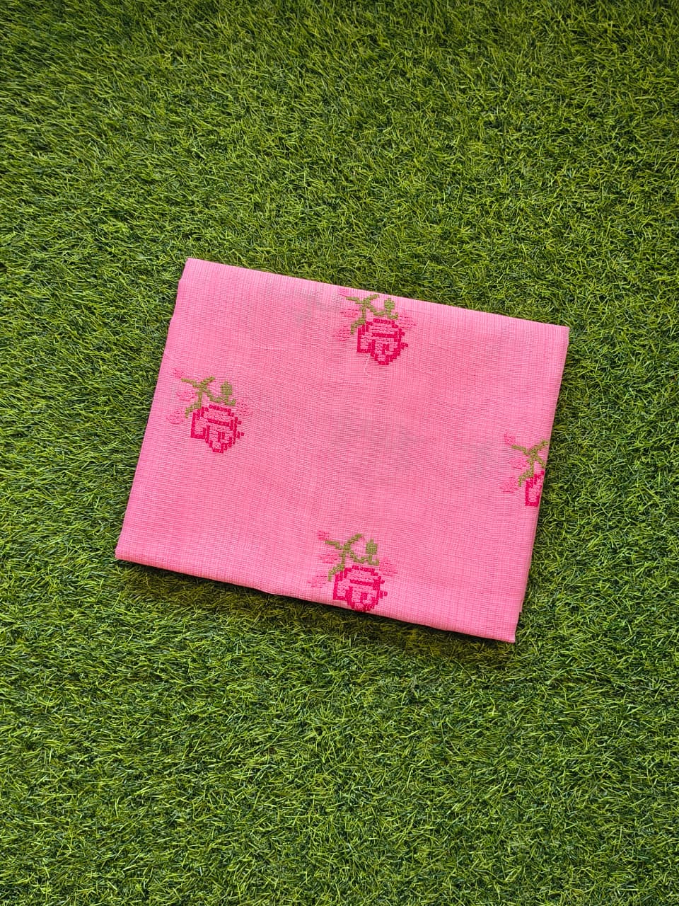 Elegant Floral Embroidery Kota Doriya Saree| 5 Different Colors