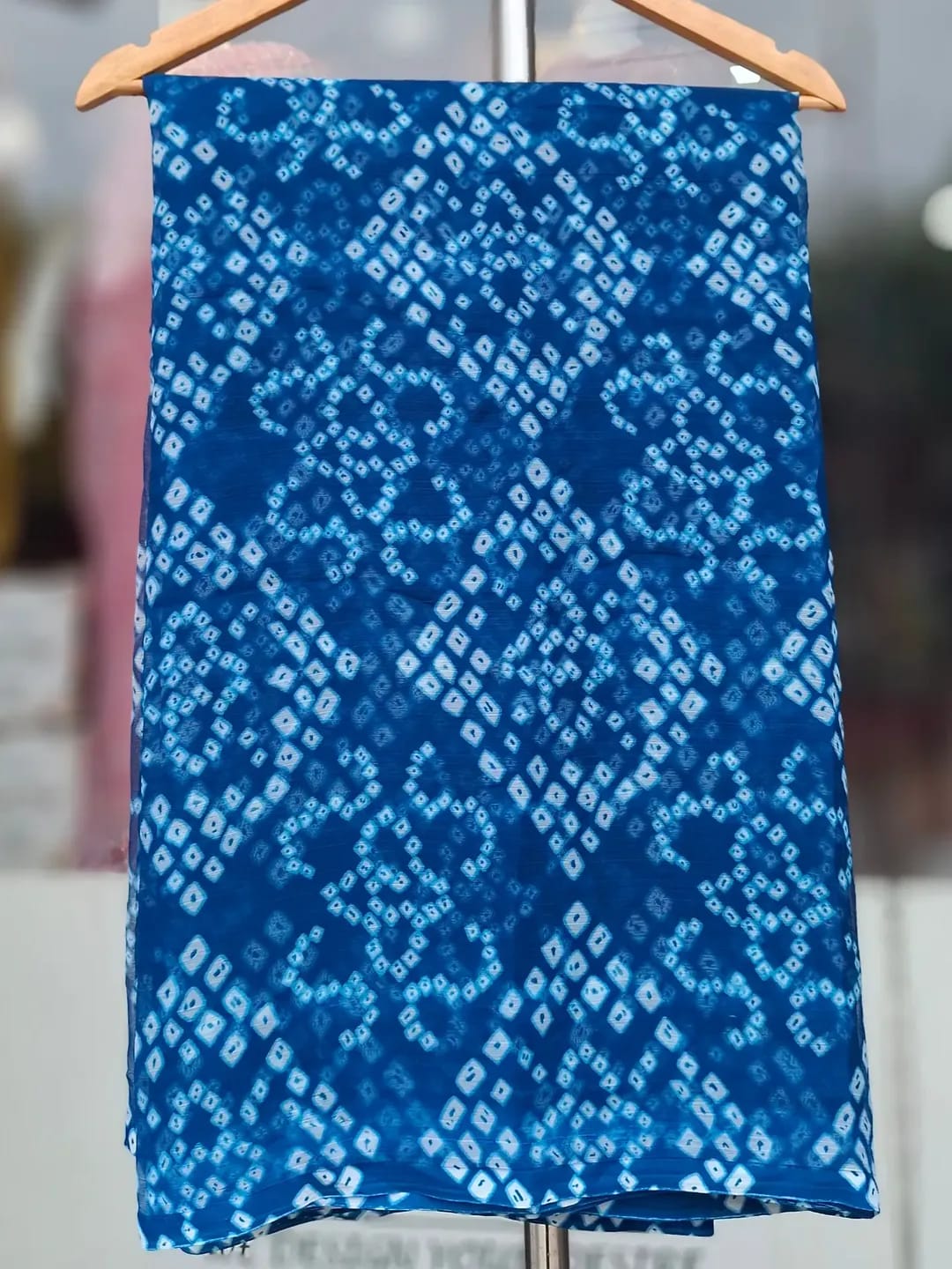 Printed Bandhani Mink Chiffon Saree| 8 Different Colors