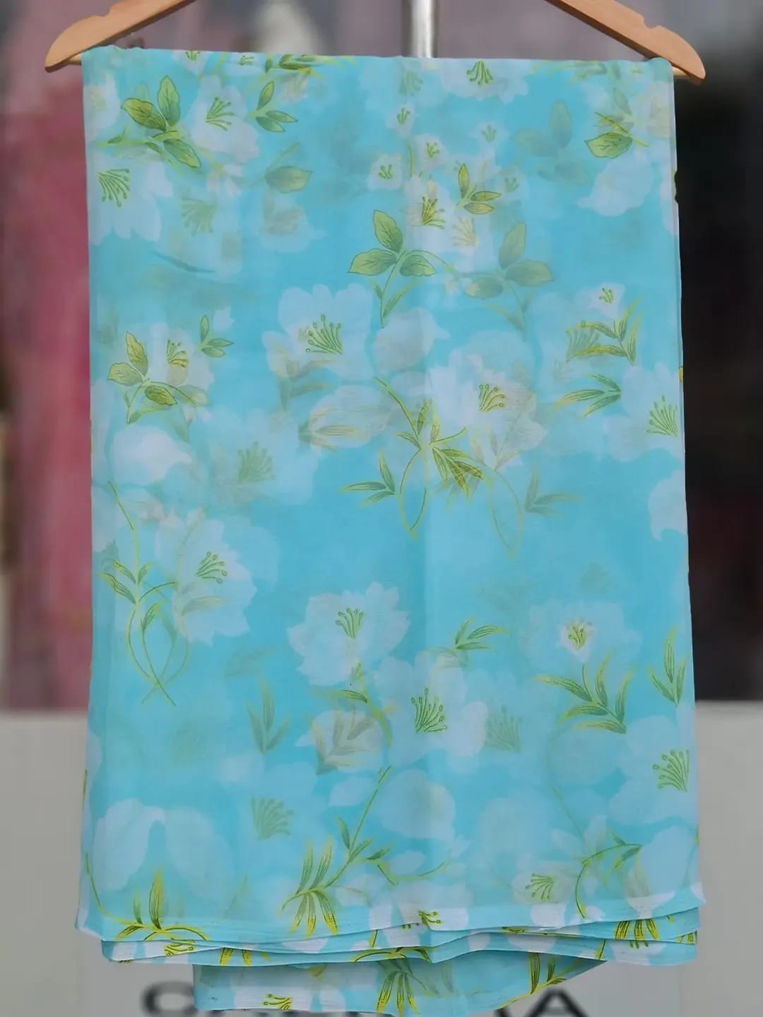 Floral Printed Royal Georgette Saree| 6 Different Colors