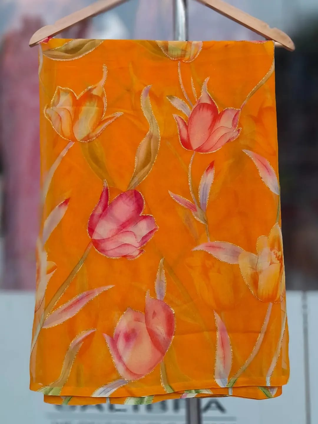 Floral Blossom Royal Georgette Saree| 6 Different Colors