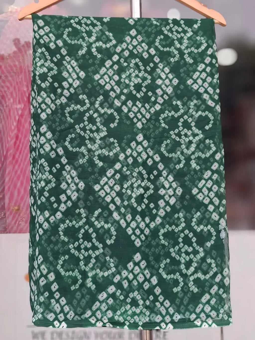 Printed Bandhani Mink Chiffon Saree| 8 Different Colors