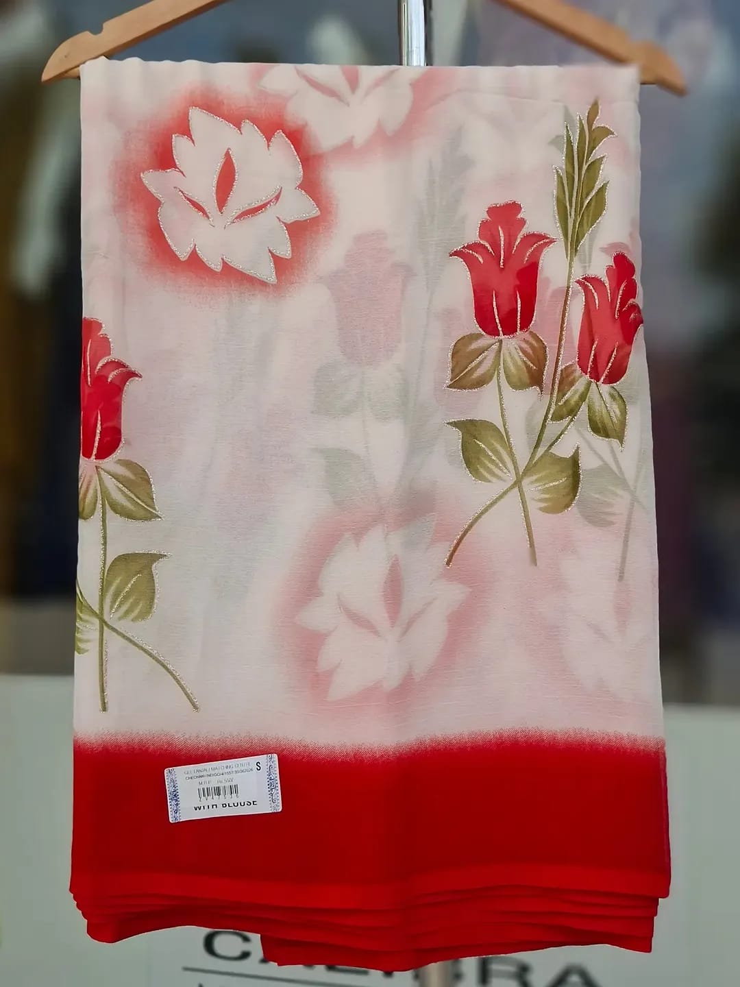 Premium Floral Embroidered Organza Saree Collection | Elegant Designer Party Wear | Available in 5 Colors